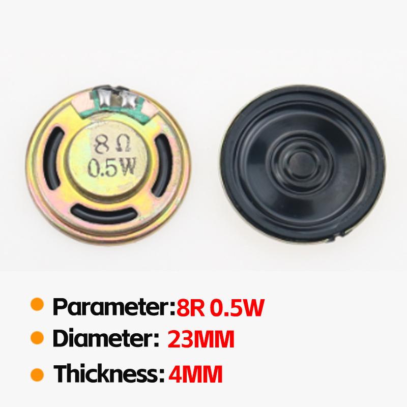 2pcs 8R 0.5W Speakers Various Sizes 20mm-66mm Diameter for Audio Equipment Replacement