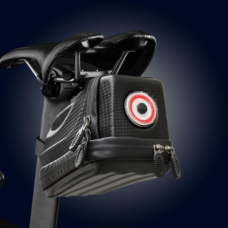 GEETHA Cycling Saddle Bag with Round Tail Light