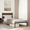 VidaXL Bed Frame Without Mattress with Headboard 75x190 Cm, Single Bed, Bedroom Furniture, Guest Bed, Bed, 4017141
