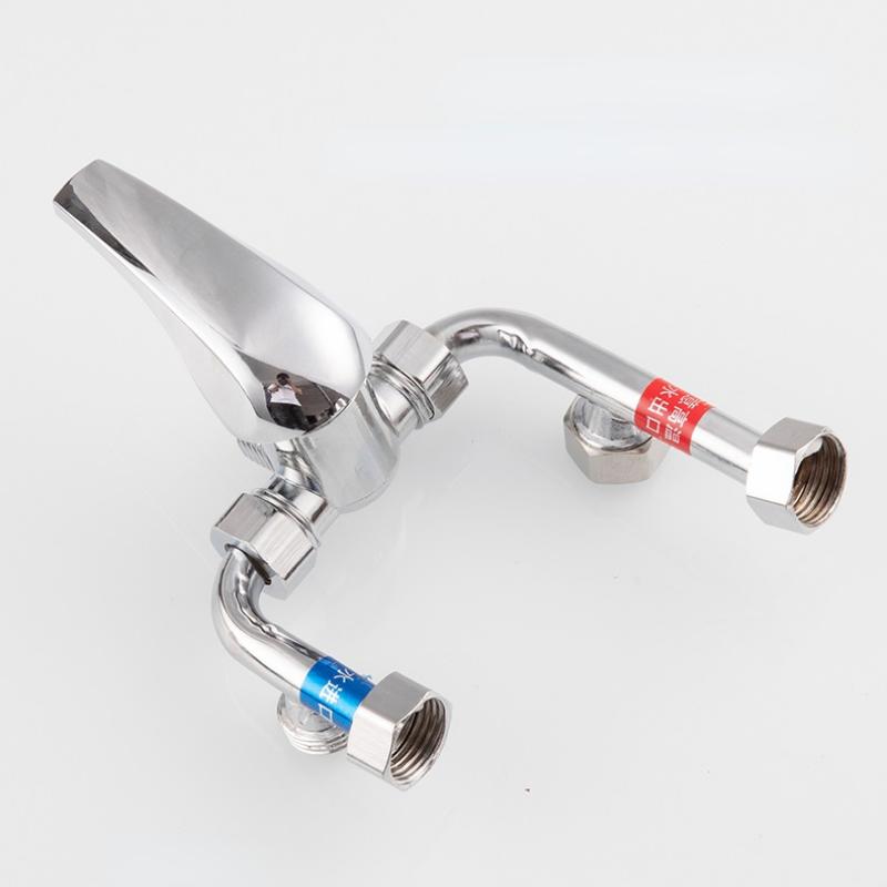 Water Heater Hot and Cold Mixing Valve Shower Faucet Bathroom U-shaped Zinc Alloy Copper Pipe Shower Mixing Valve Faucet