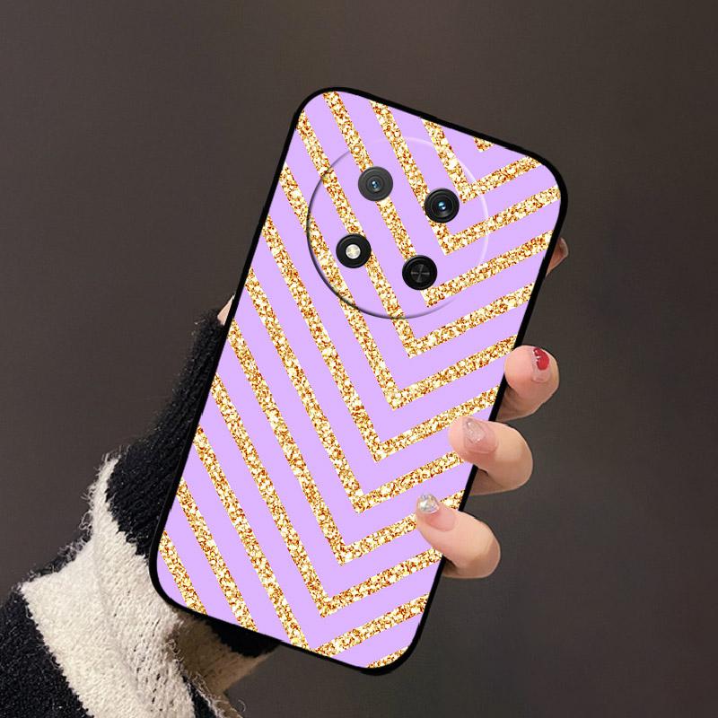 Für Honor X9c 5G X60 Pro 5G Mode Farbe Schild Luxus Silikon Hülle Funda Für Honor X9C 5G X60 Pro 5G Schwarze Rückseite