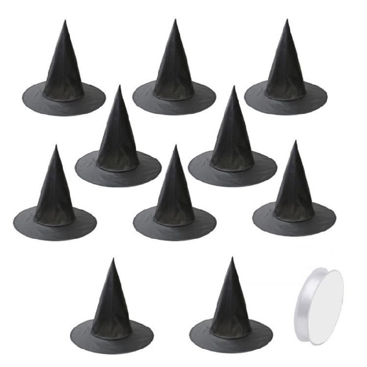 10pcs Sophisticated Hanging Witch Hat Ceiling Hangings Elegant Decoration Perfect for Office Spaces Delightful Gifting
