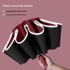Automatic Windproof Umbrella: UV Protection, Large Folding Design, Wooden Handle for Sun and Rain