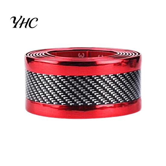 Pannello Rivestimento Striscia Adesiva Resistente all'Usura Texture Fibra di Carbonio Forte Adesività Antiscivolo Resistente ai Graffi Colore Duraturo Esterno Portiera Auto