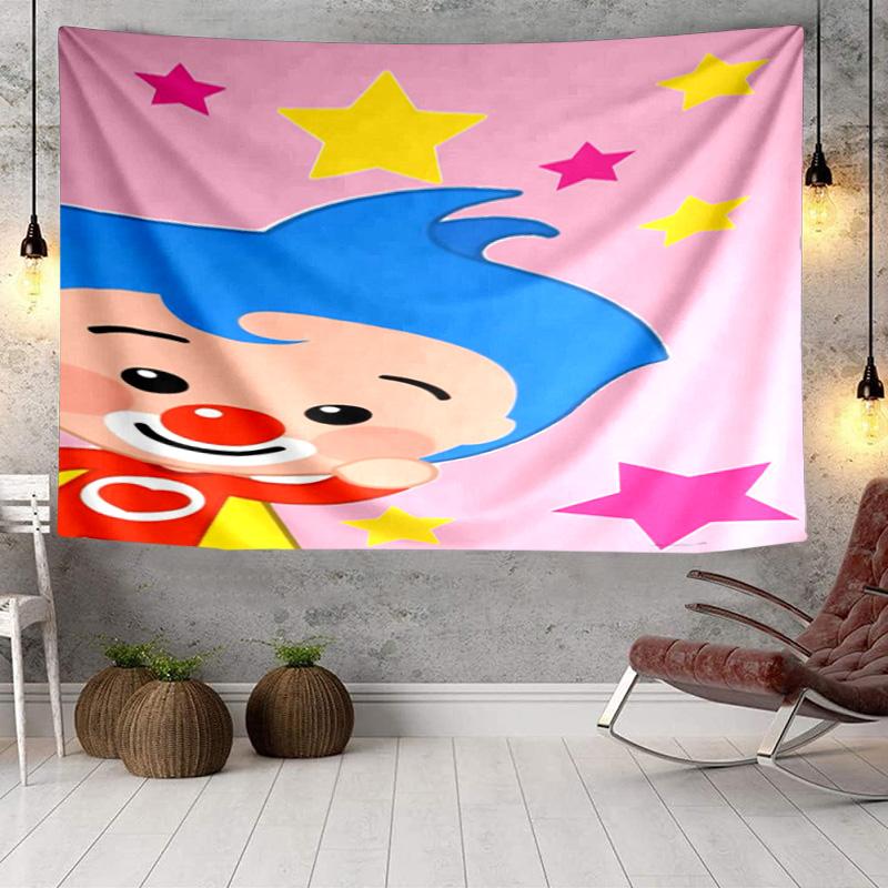 Colorful Clown Music Tapestry, Unique Design Tapestry, Wall Decor for Bedroom,Livingroom, Playroom,Heartwarming Fan Holiday Gifts
