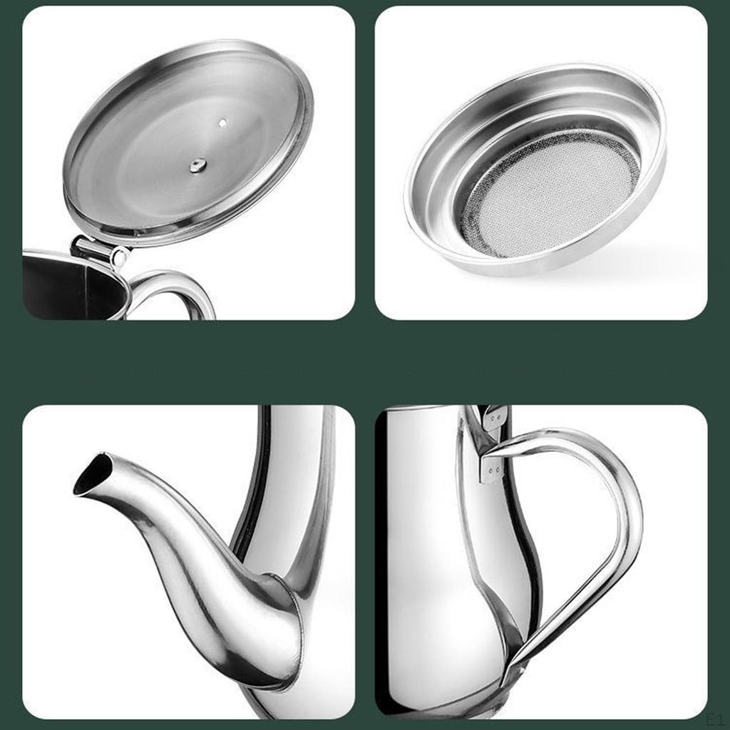Multi Purpose Stainless Steel Oil Storage Can for Home And Restaurant