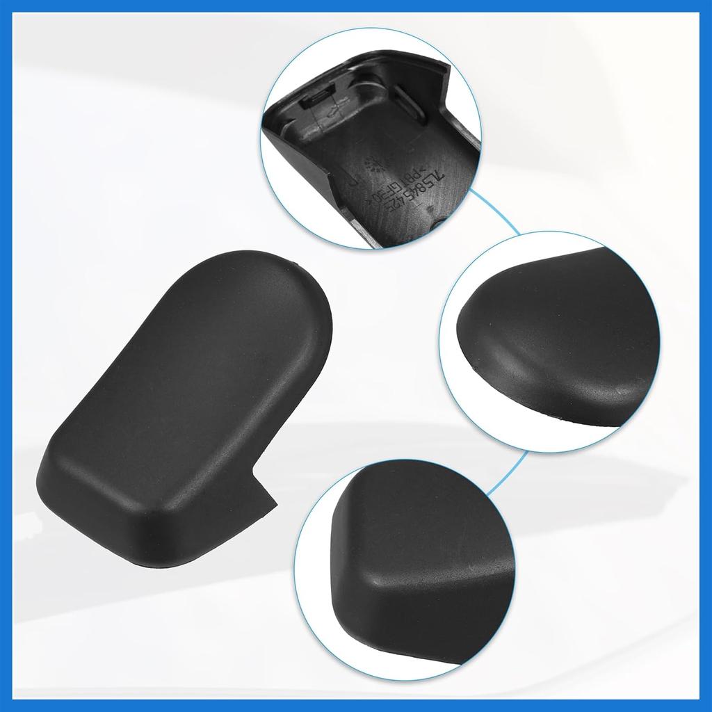 Heckscheibenwischerarm Abdeckkappe Passend für Porsche Cayenne - 1 Stück Schwarz Auto Zubehör