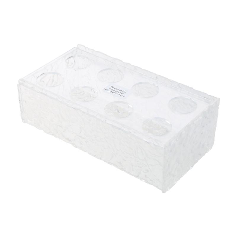 

Stone Grain Clear Acrylic Flower Vase Flower Organizer Flower Storage Supplies for Wedding Birthday Holiday Gift 1