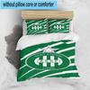 3PCS Green Saint-Etienne Football  Bedding Set,Including 1pc Duvet Cover And 2pcs Pillowcases Perfect for Bedroom, Dormitory, Fan Christmas Gift