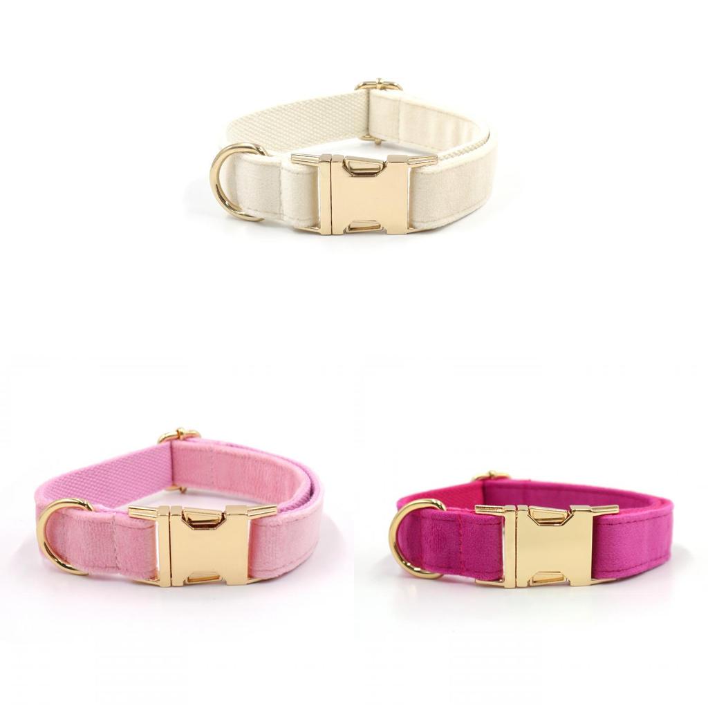 Dog Collar Material Pet Necklace With Gold Clasp For Medium And Large Dogs