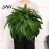 Realistic Faux Fern 1 Set Artificial UV Resistant Home Office Wedding Greenery Eco-friendly Indoor Outdoor Garden Yard Plastic Plants Fake Leaves