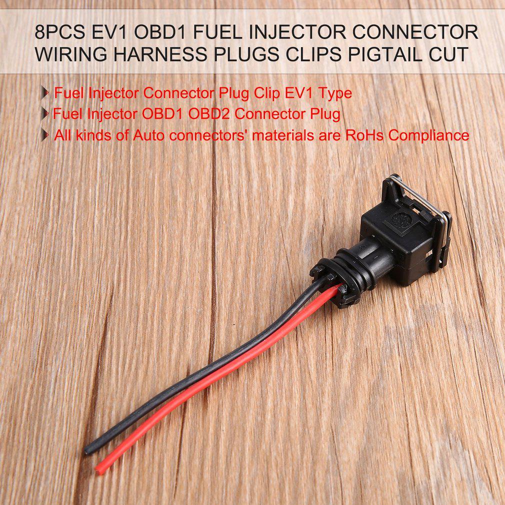 EV1 Fuel Injector connectors w// pigtail Quick Disconnect BMW Volvo VW Porsch 4