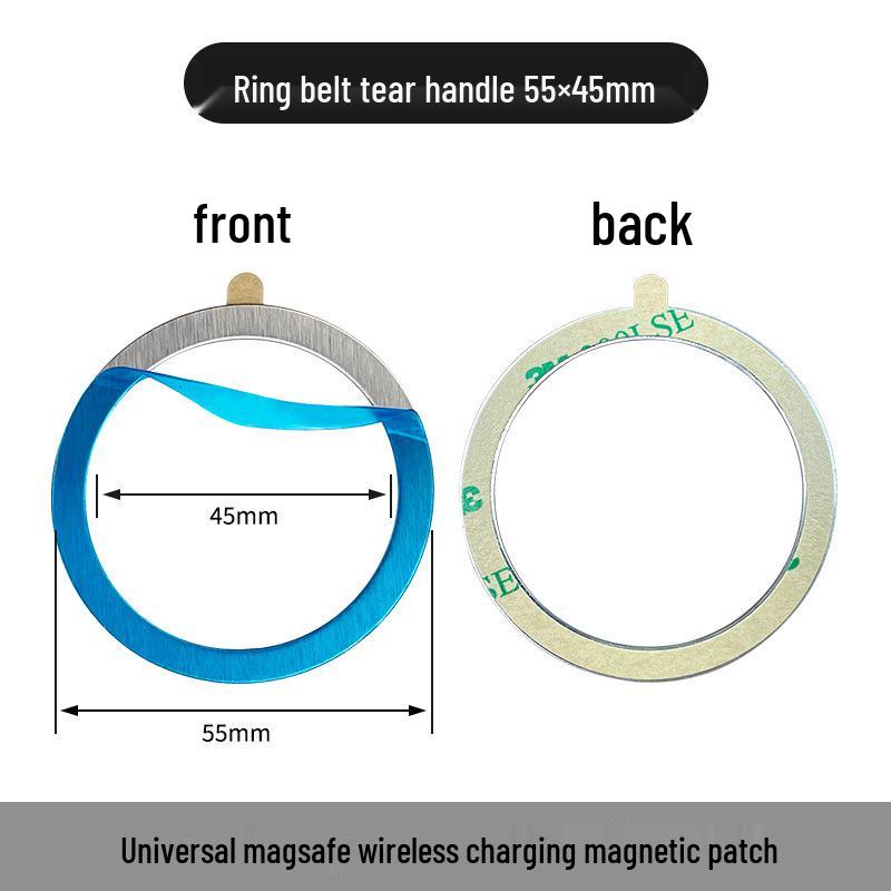 Magnetic Ring for Wireless Charging - Metal Sticker for MagSafe Compatibility