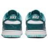 Nike Dunk Low Ocean Women's White Leather Textured Turquoise Overlays Casual Shoes DV3029-100