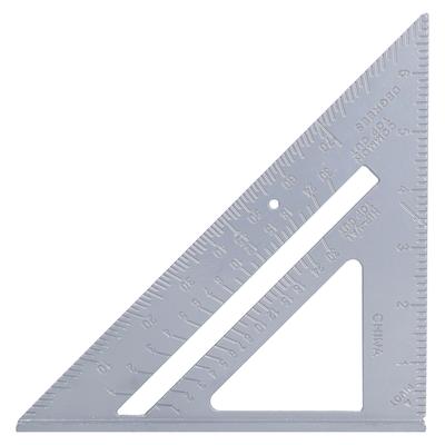 Règle triangulaire en alliage d'aluminium 7 pouces 4590 degrés, outil de mesure épais pour l'artisanat et le travail du bois