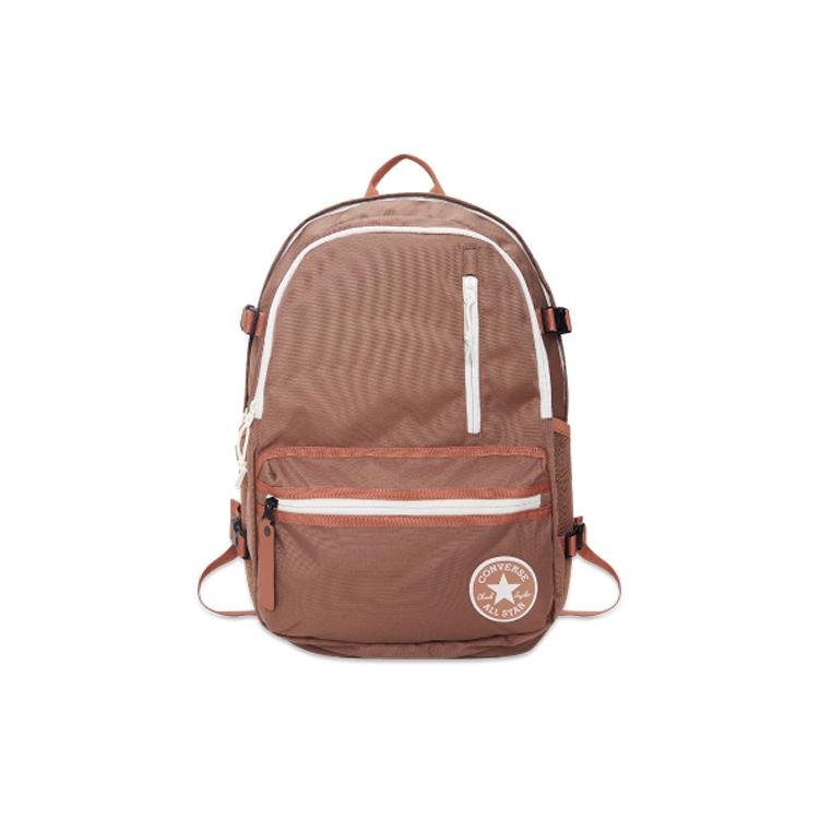 New Converse Straight Edge Polyester Backpack Regular Unisex Brown 10023003-A03