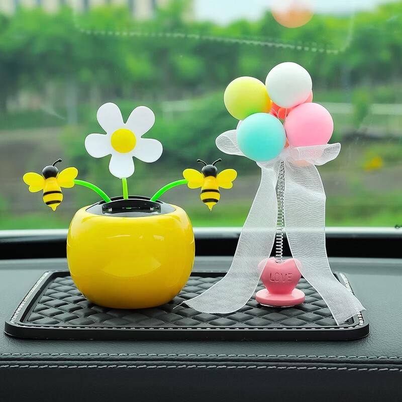 Fumede Yellow Bee Car Ornament Set