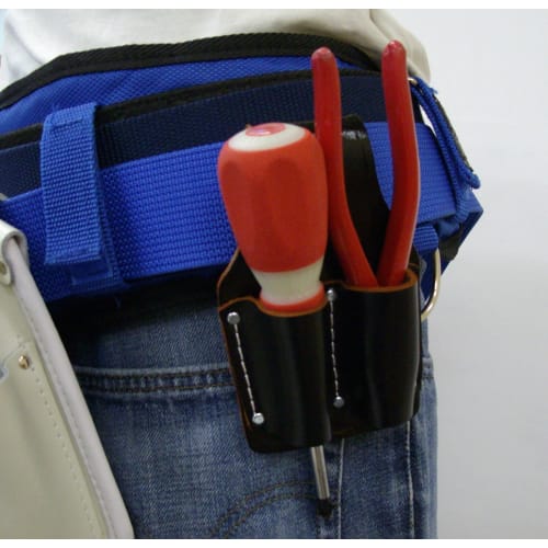 KOZUCHI Black Split Leather Pliers Holder, 7-inch, 2-Piece Set, SP-A2