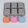 6-Cavity Vintage Floral Silicone Soap Mold - European Style Square Craft Mold For Diy Handmade Soaps Candle Making