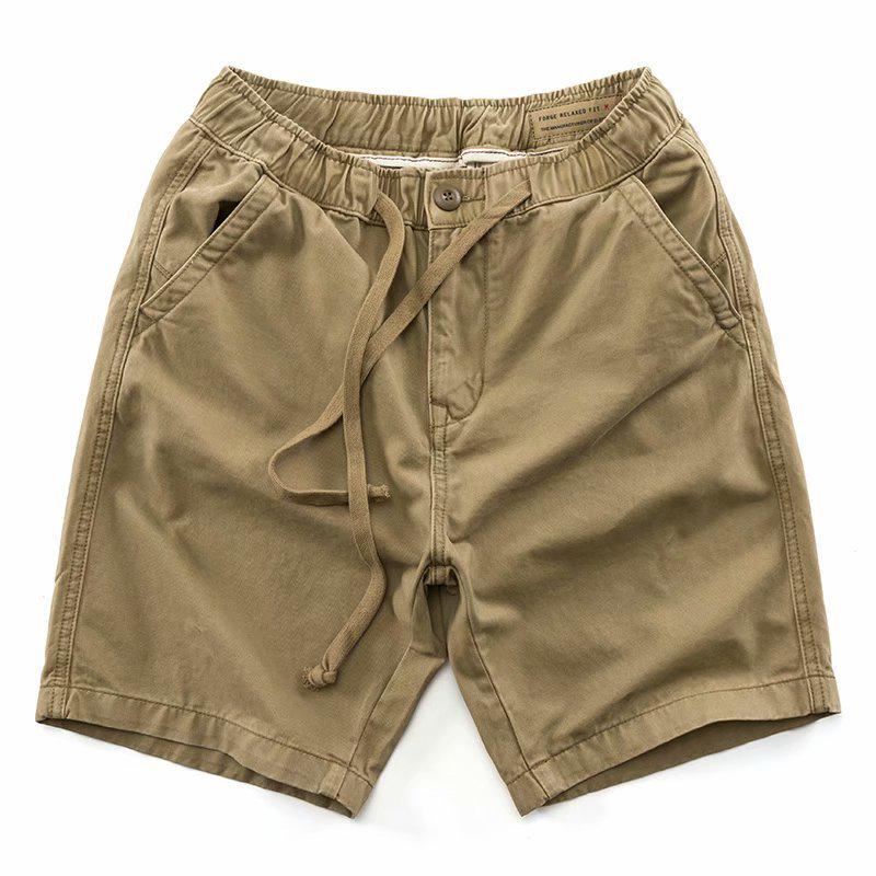 Urban Men's Breathable Elastic-Waist Summer Shorts - Versatile, Lightweight, Loose Fit