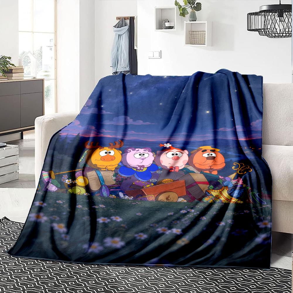 Smeshariki Blanket, High quality Comfortable for All Seasons, Home Decor, Warmth and Comfort