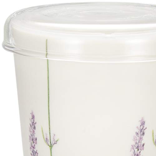 LA AMYS "Two Jours" Teamate Mug, Lavender Pattern, White (with Tea Strainer), AM20-2-12