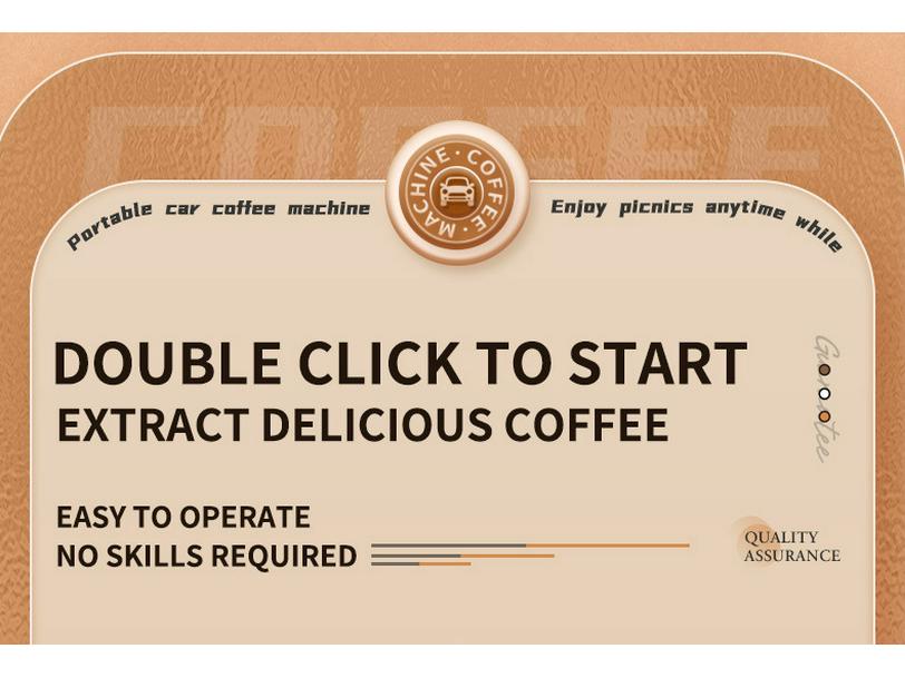 Portable Automatic K-Cup Coffee Maker for Home and Car - Wireless Electric Coffee Extractor