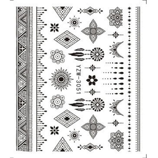 1pc 3D Nail Stickers Spring Summer Natural Flower Leaves Simulation Dried Flower Dragonfly Nail Applique Water Slides Decoration