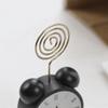 Balck Place Card Holder Wood Business Card Holder Cute Memo Clip Holder  For Home