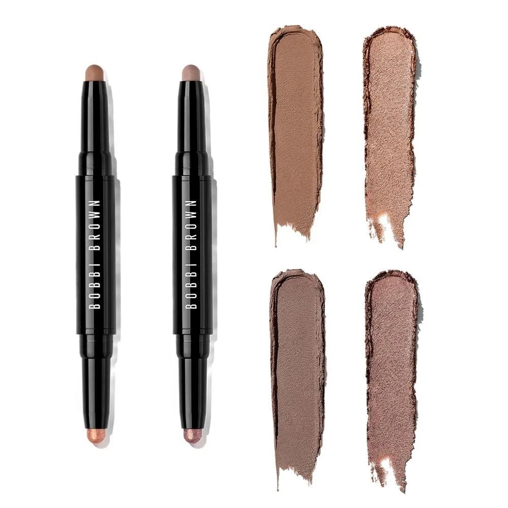 Bobbi Brown Dual Ended Longwear Cream Stick Eyeshadow Heattray-Biscotti