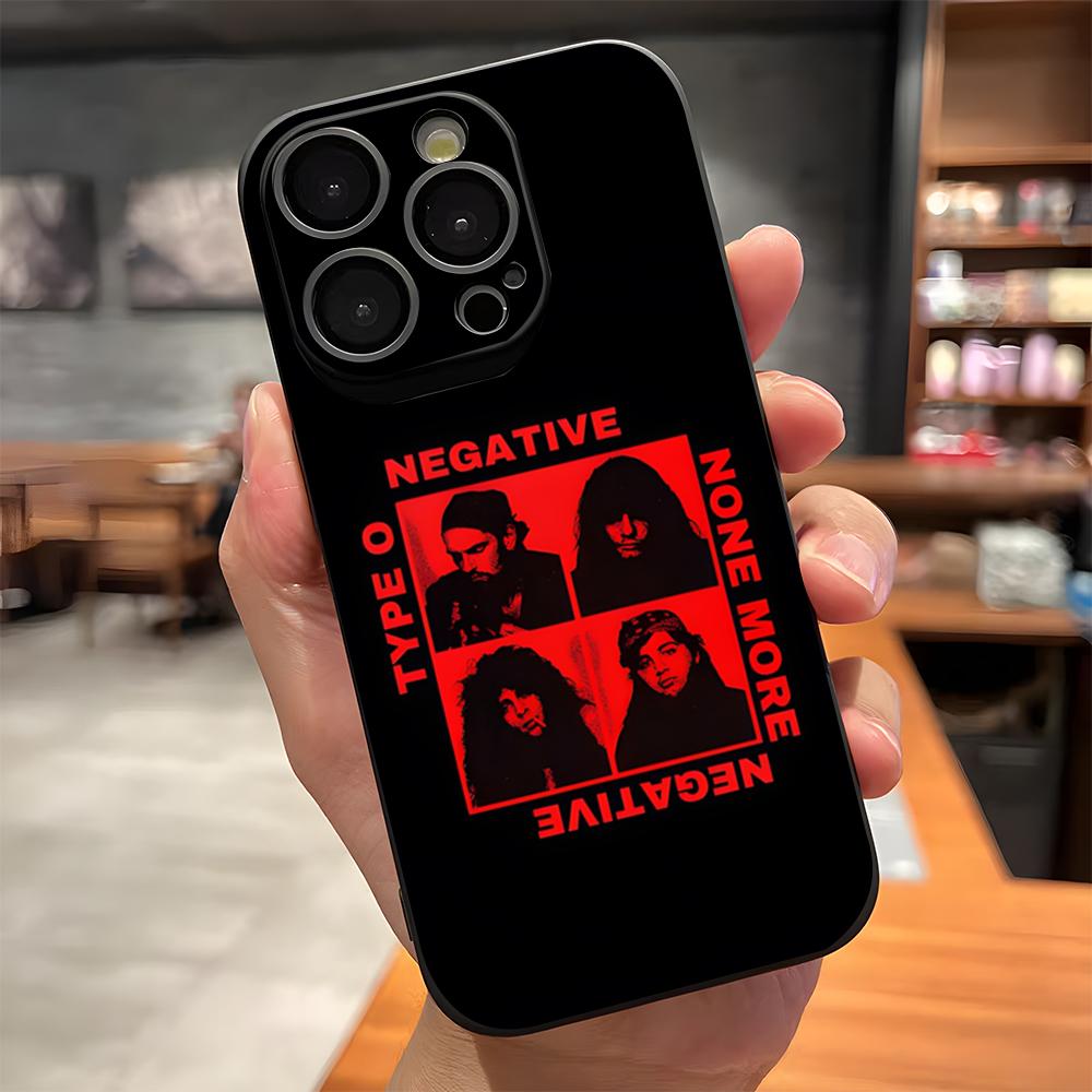 

Rock Band Type O Negative Phone Case For IPhone 17 Pro Max 15 Pro 16 14 Plus 12 13 Mini 11 Pro Shockproof Soft Cover iPhone15