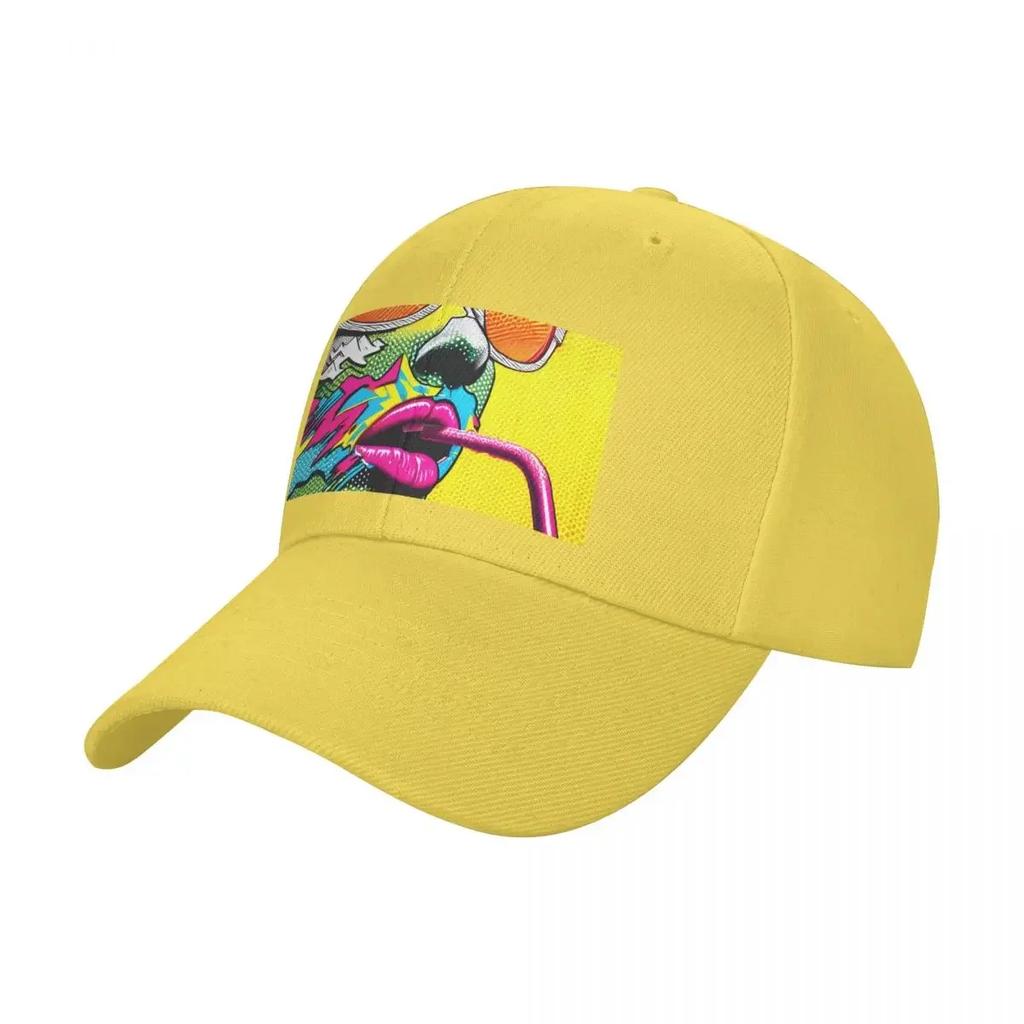 Neon Nostalgia A Sip of Synthwave Baseball Cap Sunhat Bobble Hat New Hat Uv Protection Solar Hat For Girls Mens