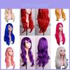 Cross Border Anime Cosplay Wavy Wig With Heat Resistant Fiber For Women