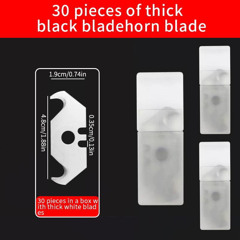 10/30/50Pcs Heavy-Duty Fast Repair Knives, Round Hook Carpet Cutter, Trapezoid Wallpaper Art Knife Blades, Renovation, Wire Stri