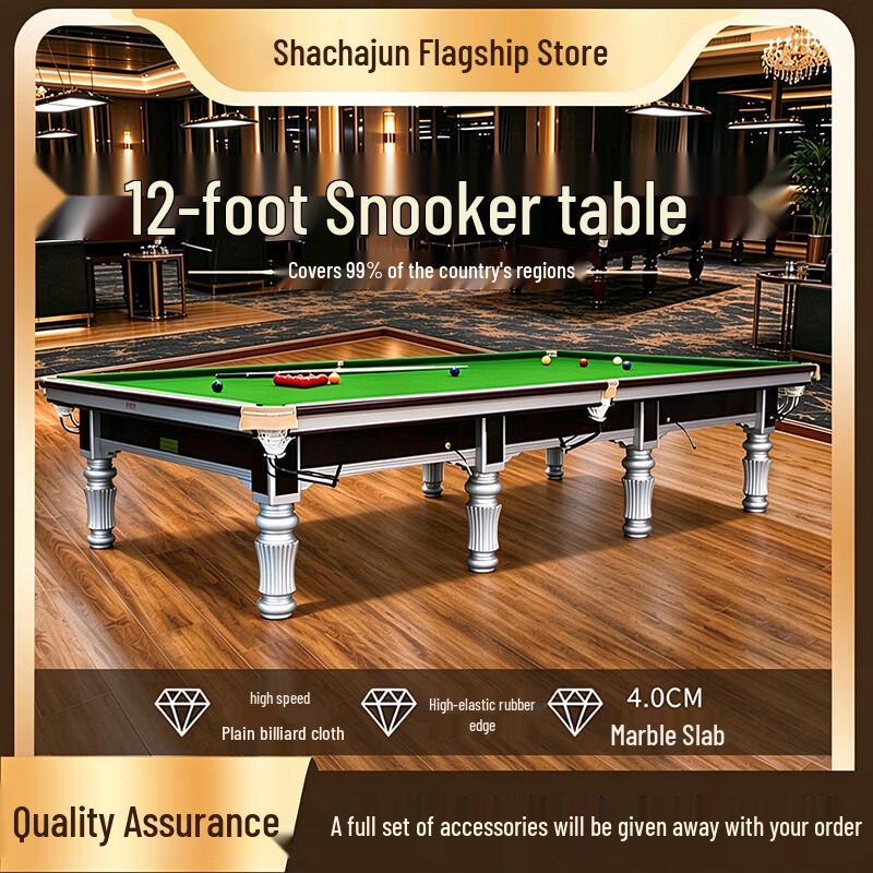 Shachangjun Professional 12ft English Snooker Table