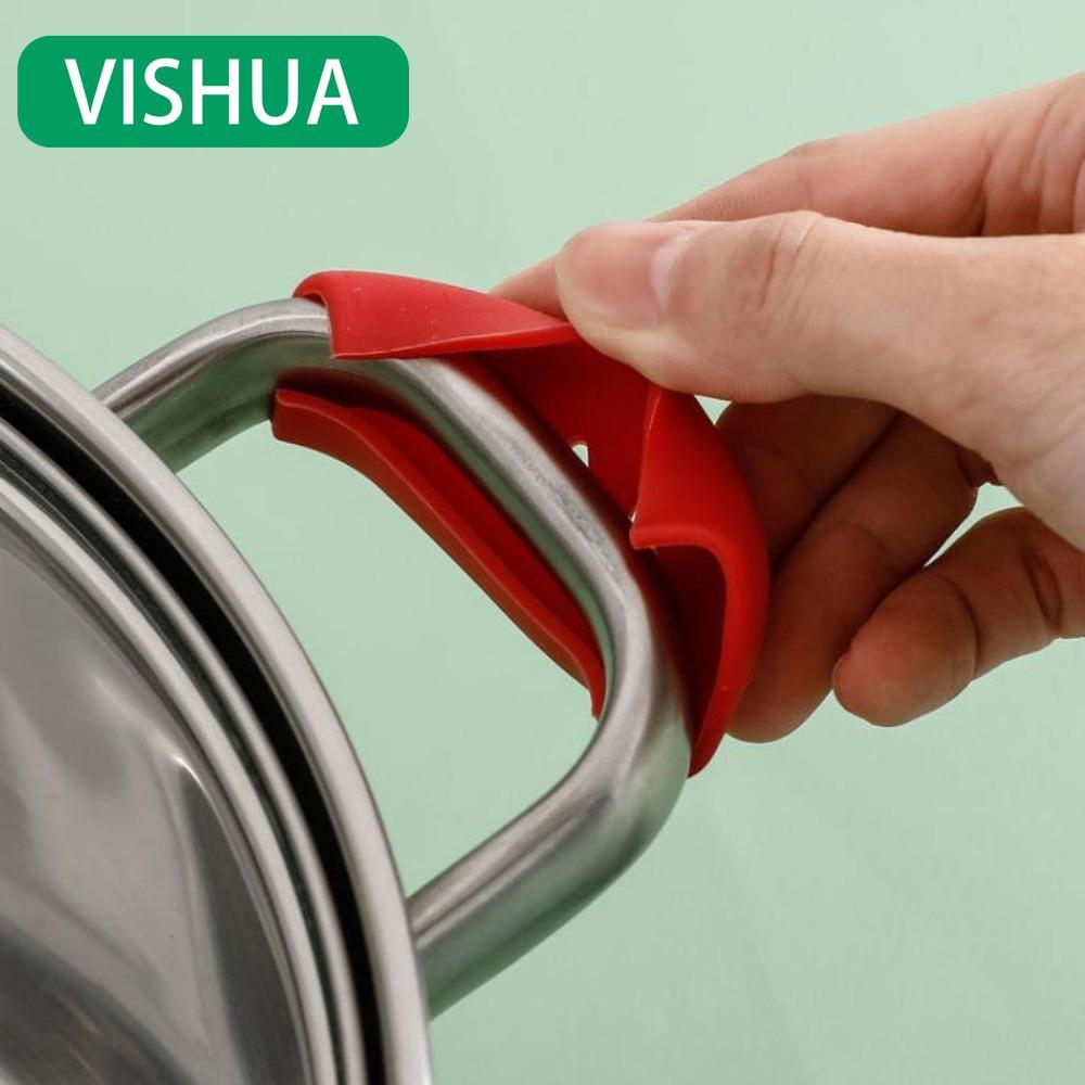 

2 шт. силиконовые термоизолированные подставки для горячего красный