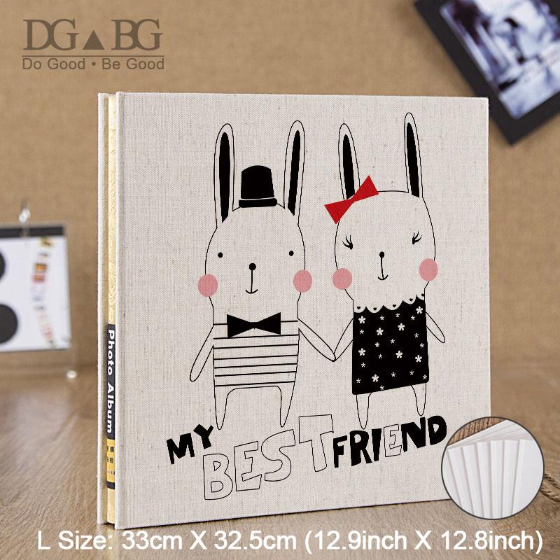

Photo Album Scrapbook Baby Self Sticker Storage 12 15 Inch Transparent Self-Adhesive Wedding Photoalbum Travel Vintage Stockbook