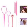 4pcs/set Mouse Tail Comb French Braid Tool Hair Knitting Tools  Quick Styling