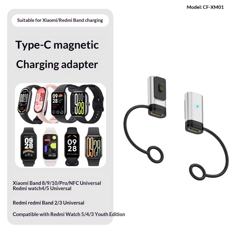 

Usb Typc Charger Magnetic Adapter For Smart Watch 8/9/10/Pro/Nfc Red Mi Active Lite Mi Band Charging