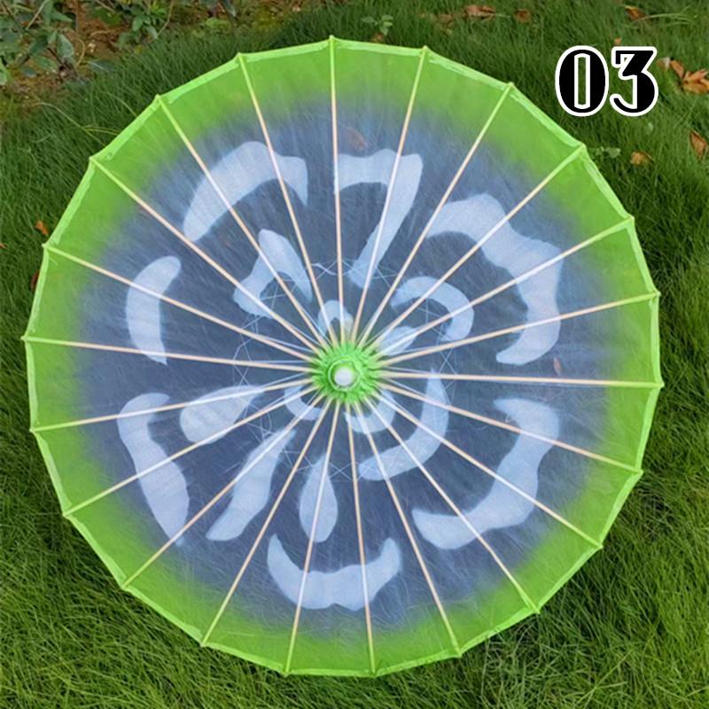 Dai Dance Stage Performance Umbrella Chinese Style Classical Dance Umbrella Jasmine Flower Pattern Hanfu Qipao Show Props Craft
