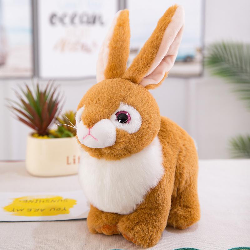 Creative Simulation Rabbit Plush Toy White Rabbit Doll Cartoon Rag Doll Children's Doll Dolls Dolls Holiday Gifts