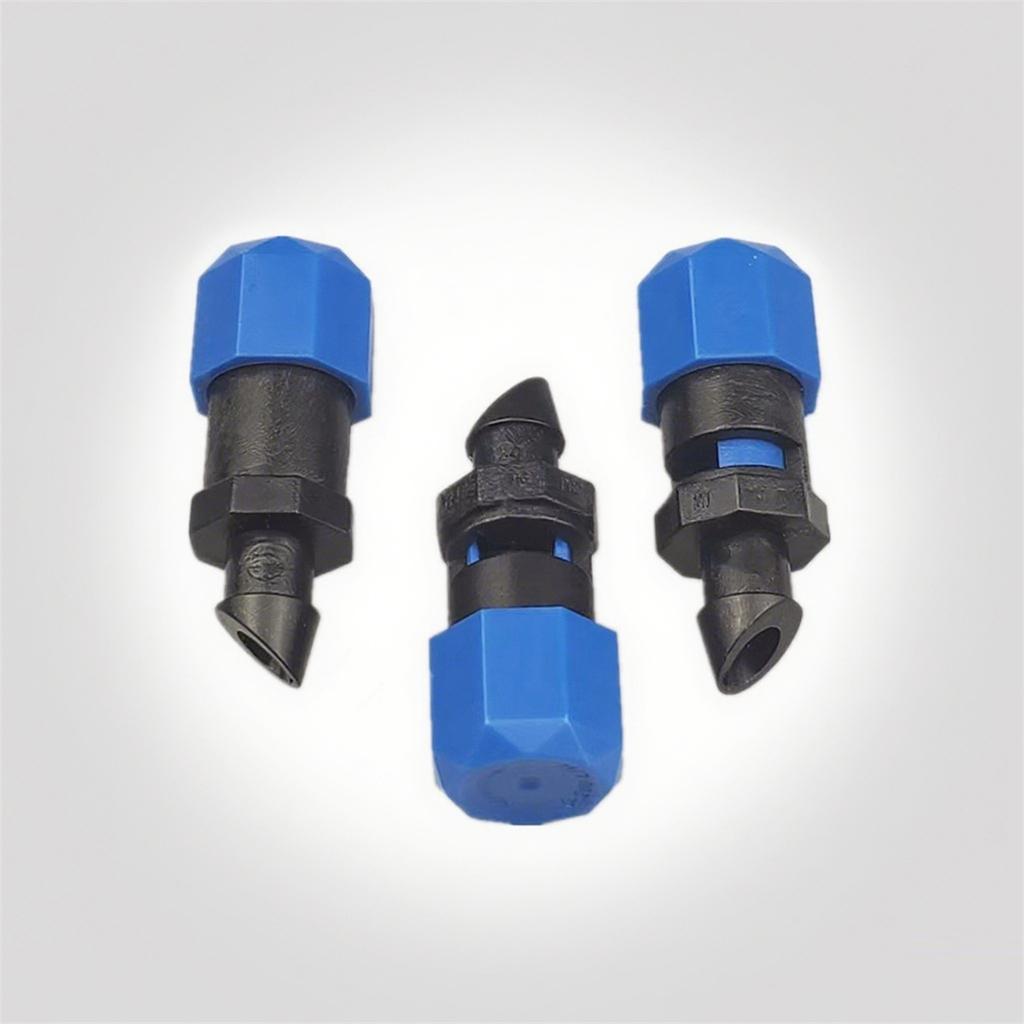 50/100Pcs Blue Adjustable Flow Rate Dripper Agricultural Garden Potted Plants Irrigation 4~14 L/H Pressure Compensating Dripper