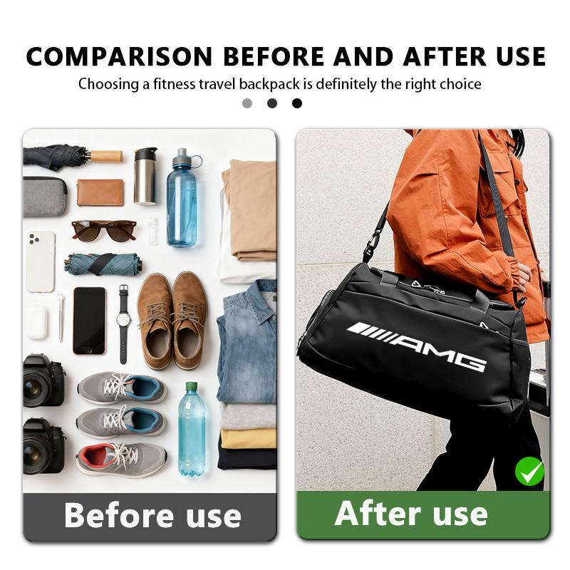 Travel Outdoor Waterproof Sports Backpack Gym Shoulder Handbag For Mercedes Benz AMG W204 W205 W203 W211 W201 W210 W108 W124