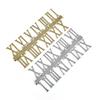 Stick On Clock Numbers Roman Numerals 10Mm Art Craft Dial Sticking Gold 1 Set