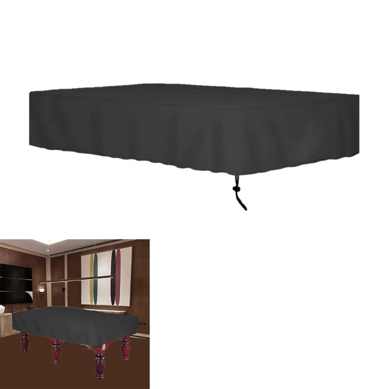 Billiard Table Cover with Drawstrings Oxfords Cloth Table Cover for Outdoor Indoor