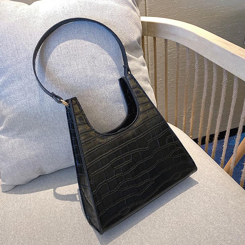 

Женские сумки из искусственной кожи аллигатора с клапаном, модные дизайнерские сумки для женщин, большая вместимость, сумка через плечо