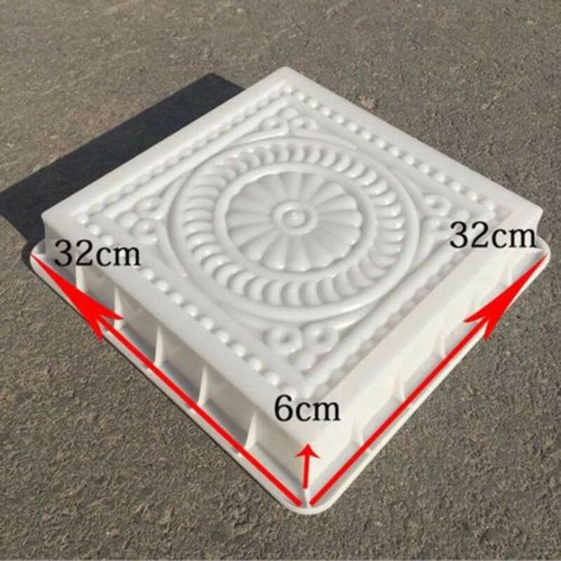 Garden Floor Paving Mold Park Decorations Stepping Stones Moulds DIY Garden Buildings Supply Reusable Cement Frame Brick Molds