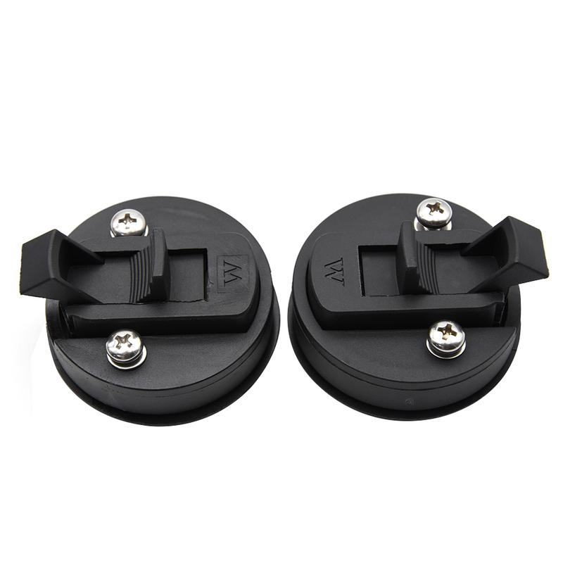 2PCS/4 Pieces Black 2inch Round Flush Pull Slam Latch Lift Slam Latch Hardware With Lock Key Kit For Boat RV Yacht Accessories
