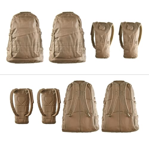 Tomytec Little Armory LD036 Backpack Set A 1/12 Scale Pre-painted PVC Assembly Kit (Product Number: 318774)