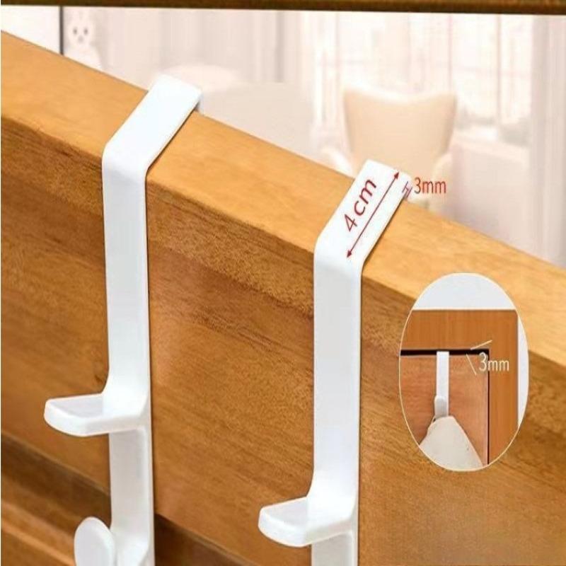 Hanger Connection Hook Behind Door Hook Bag Hanger Household Dormitory Storage Wall Hanging Door Long Row Hanger